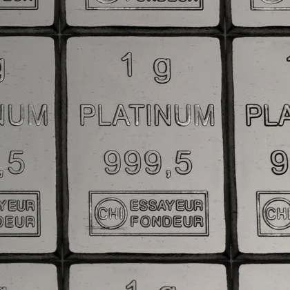 1g Platinbarren